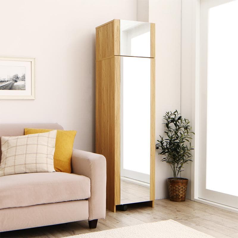 送料込 たっぷり収納 すき間ドレッサー スツール コンセント付 全身ミラー N