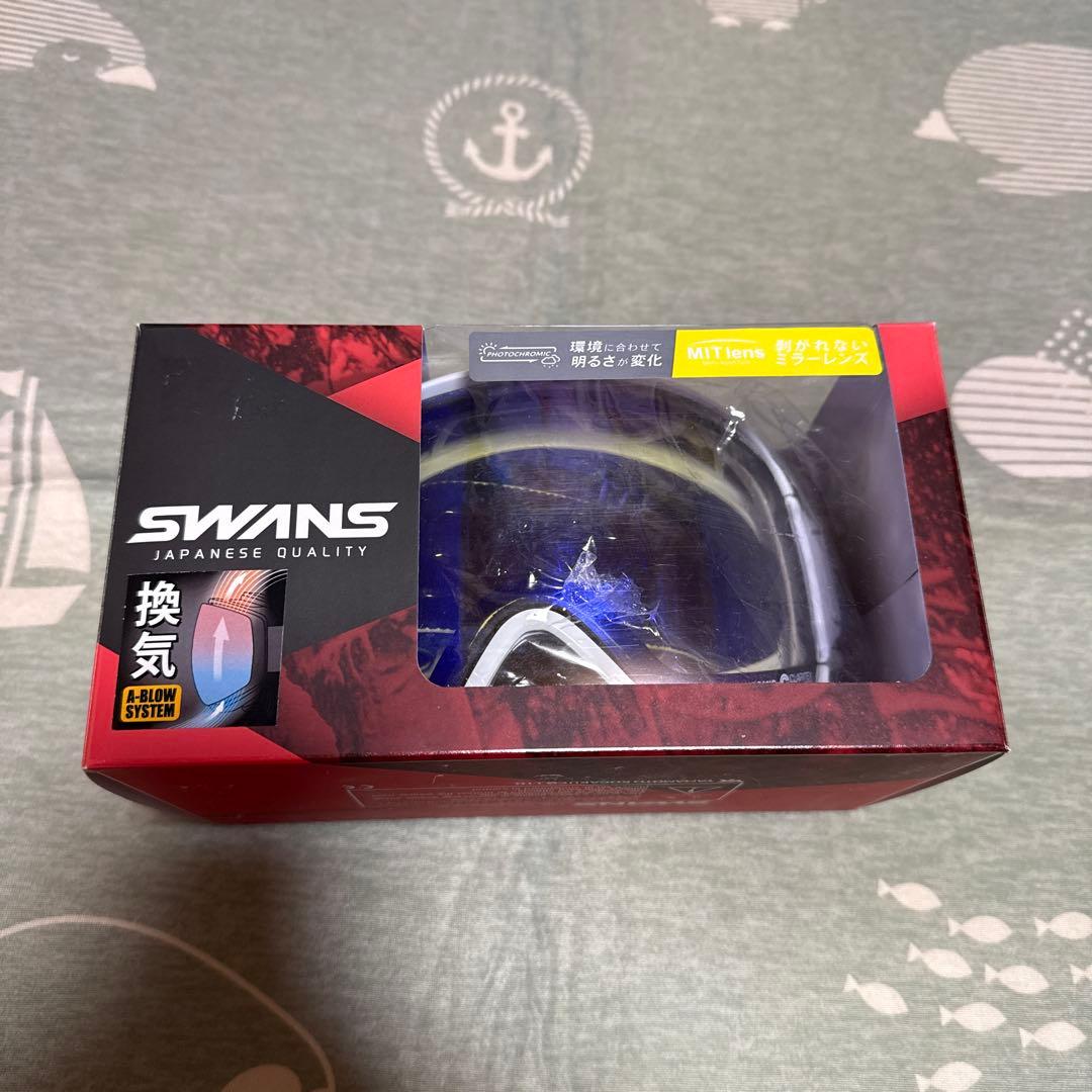 SWANS RIDGELINE 調光 ゴーグル グロスホワイト