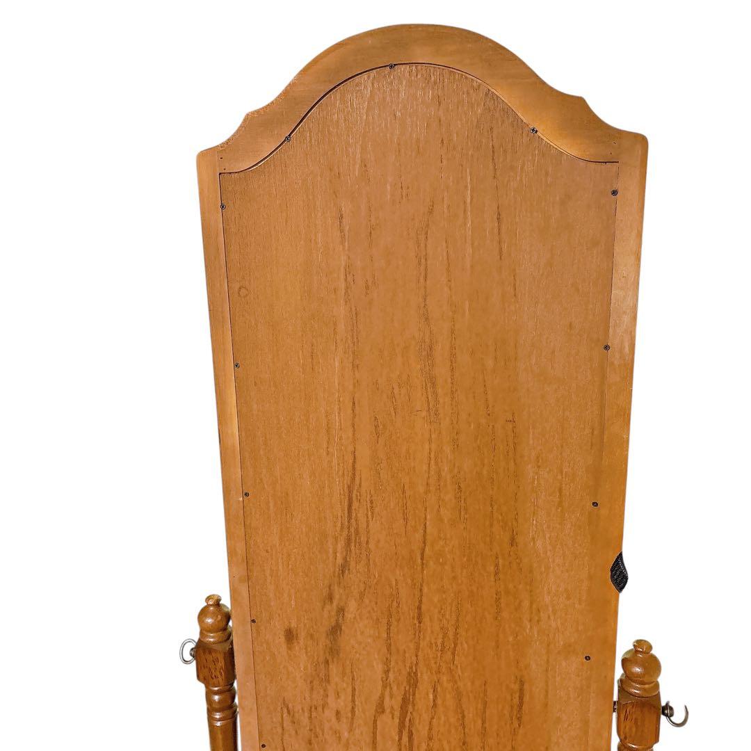 大型　特大　アンティーク 姿見 全身鏡 木製フレーム ブラウン　ヴィンテージ