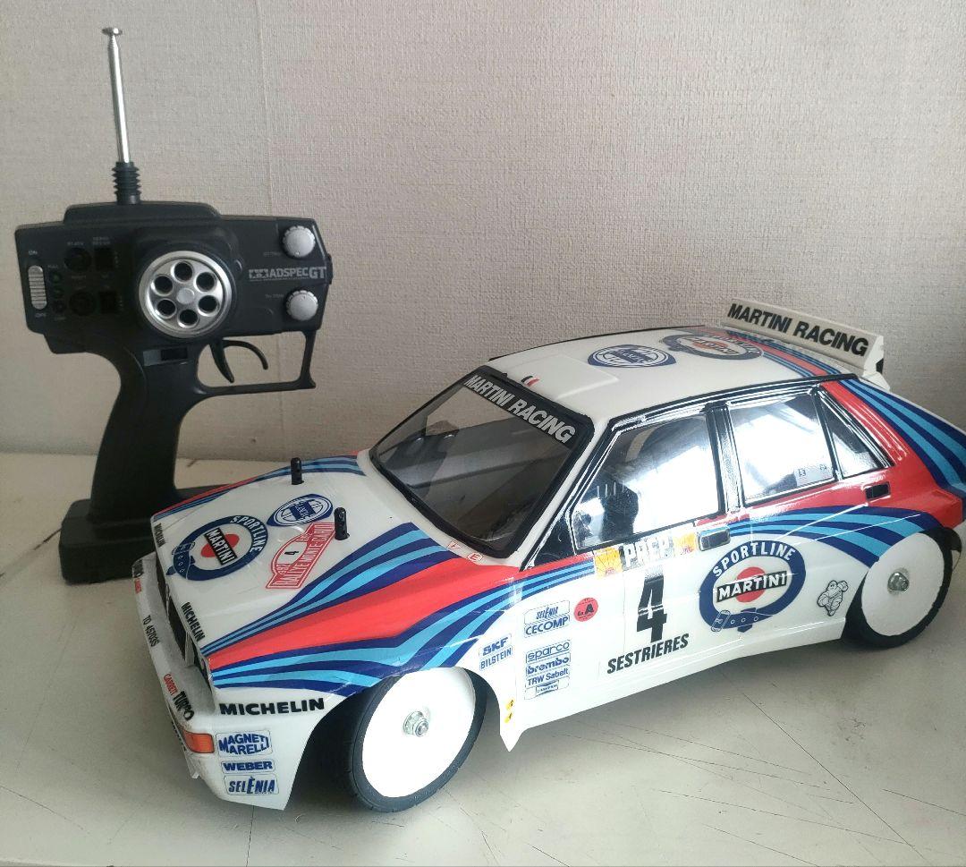 【当時物、レア】タミヤTA02シャーシ、プロポ、メカ付き、ランチアボディ付き