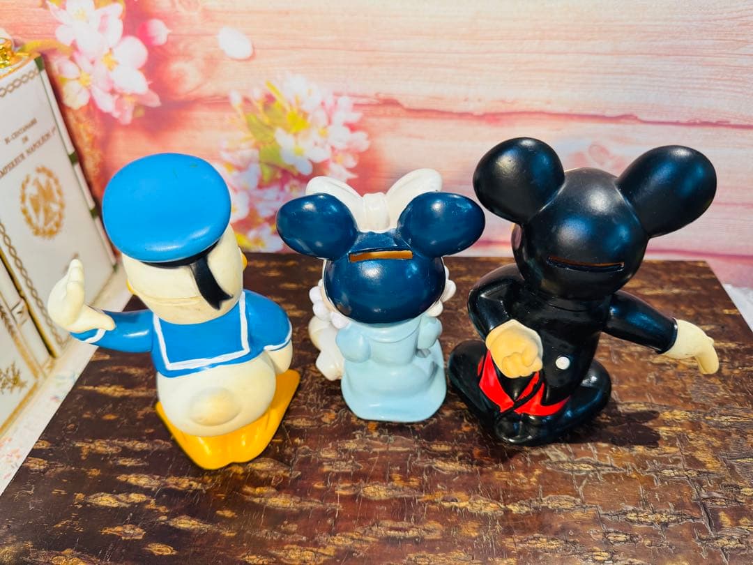 ビンテージ　昭和レトロ　東京ディズニーランド　ドナルドダッグ　フィギュア　貯金箱
