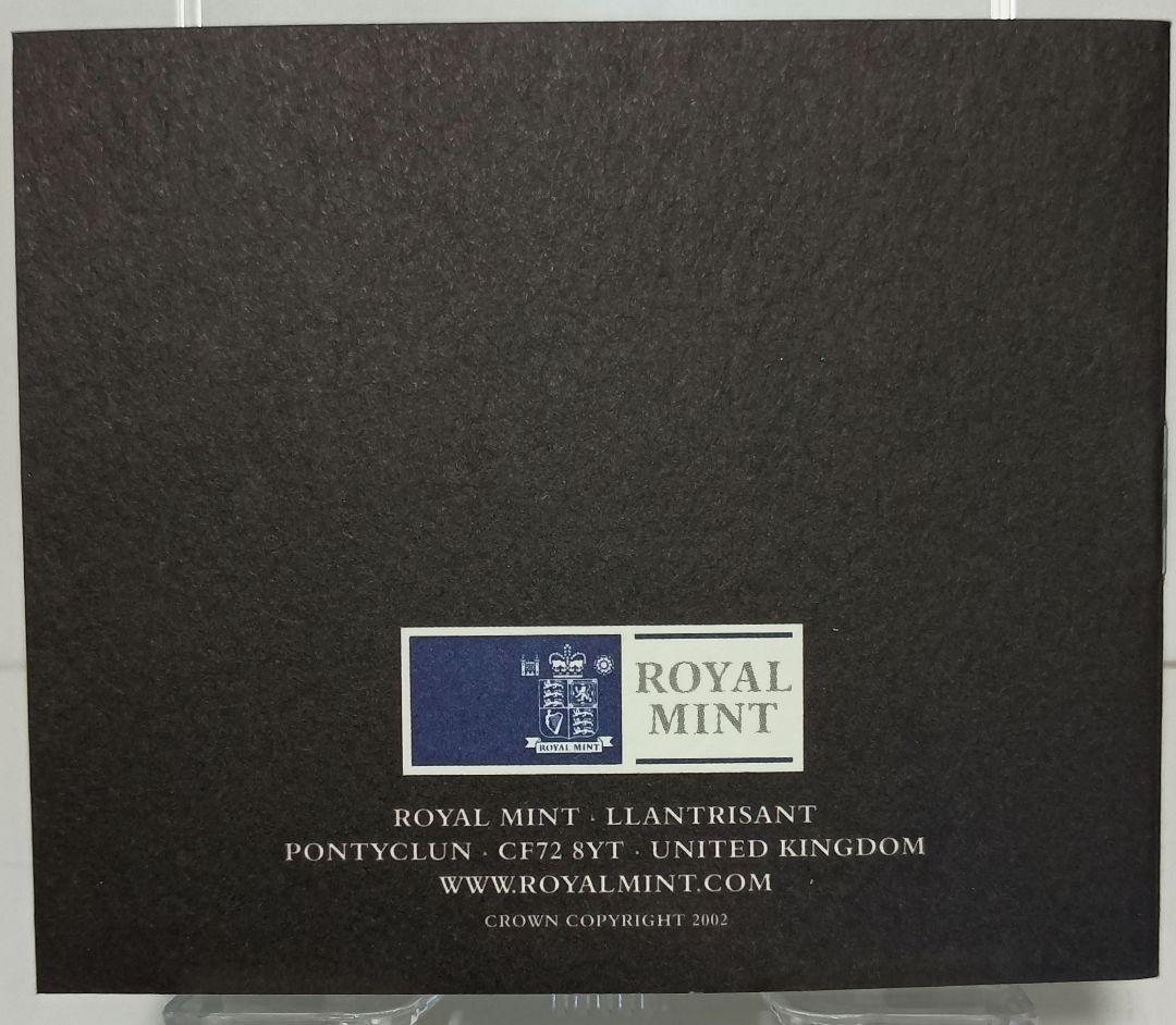 2002 クイーンマザー追悼記念 5ポンド プルーフ銀貨
