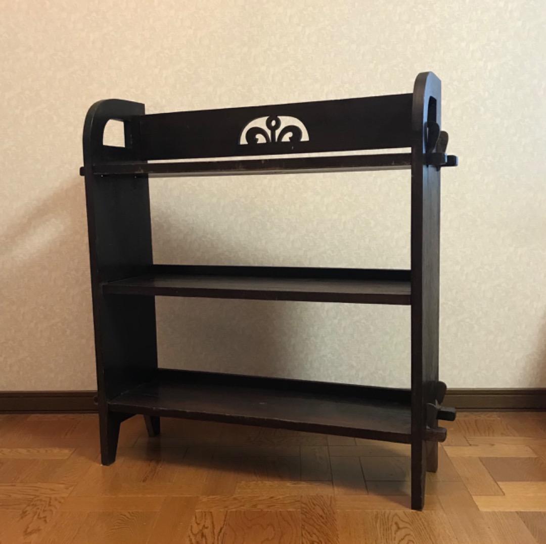 楔書棚・本棚・レトロ家具・古家具・古道具