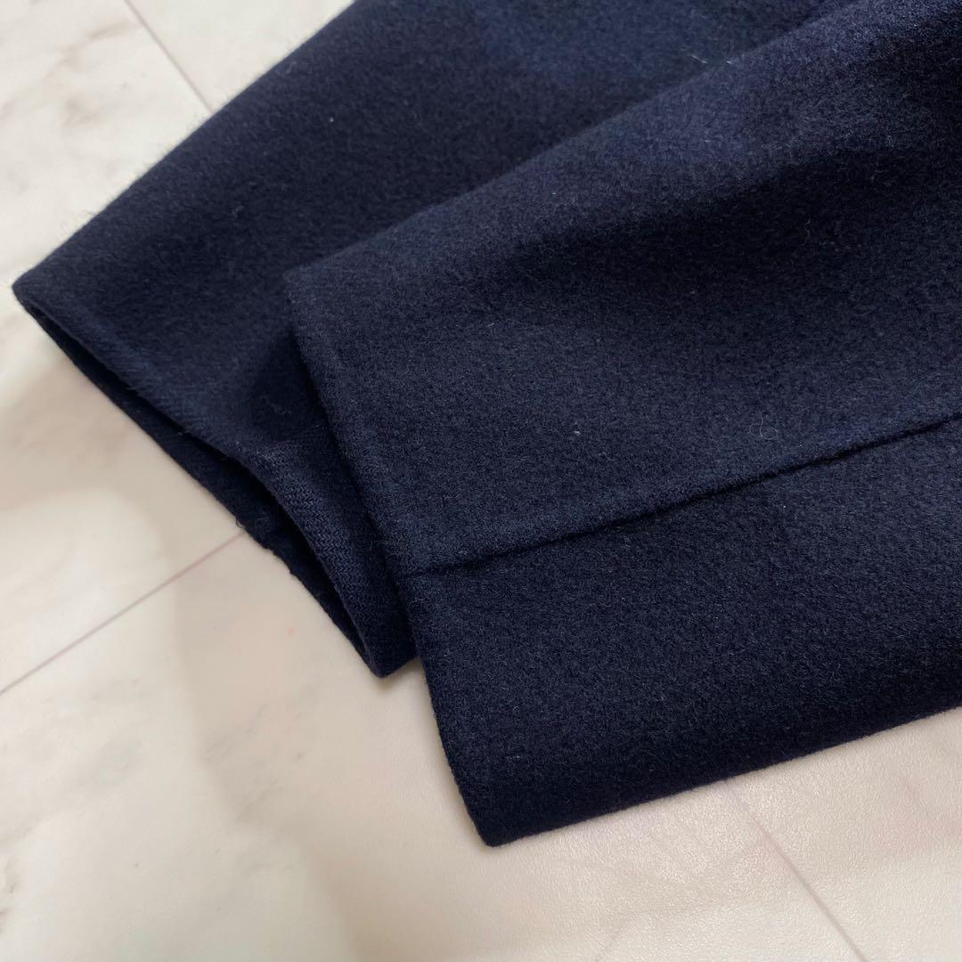 美品✨GALERIE VIE ライトメルトン チェスターコート　カシミヤ混　紺