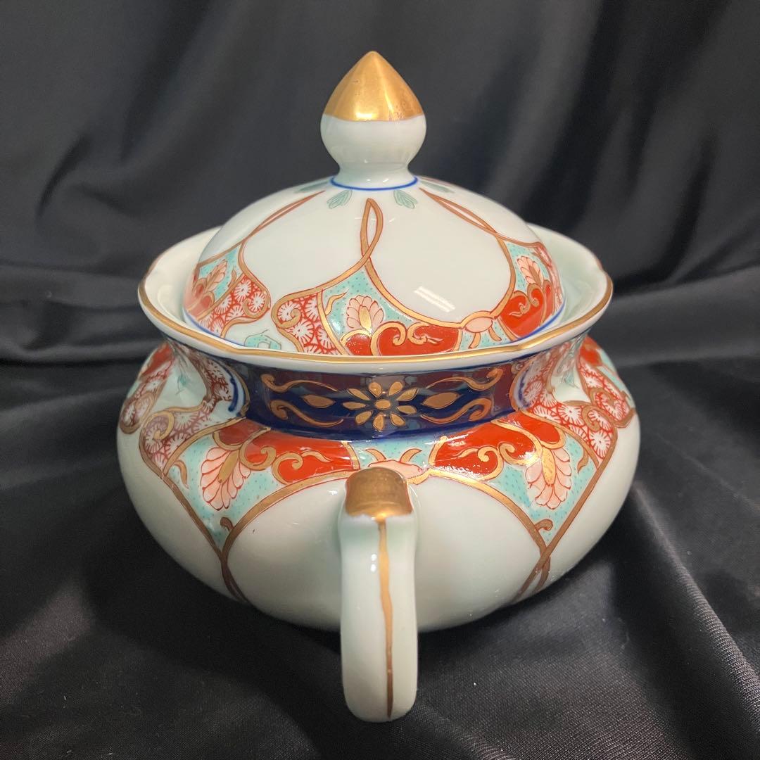 【匿名配送/希少】有田焼/弥左衛門/金彩古伊万里/ティーポット/シュガー/ミルク