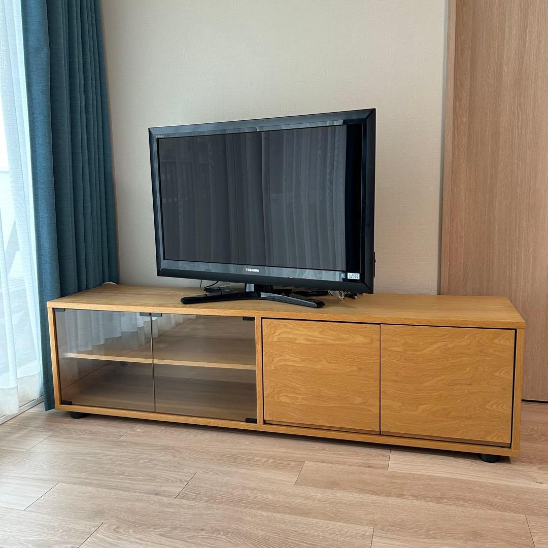 【希少品】無印良品 スタッキングキャビネット オーク材 テレビ台 テレビボード