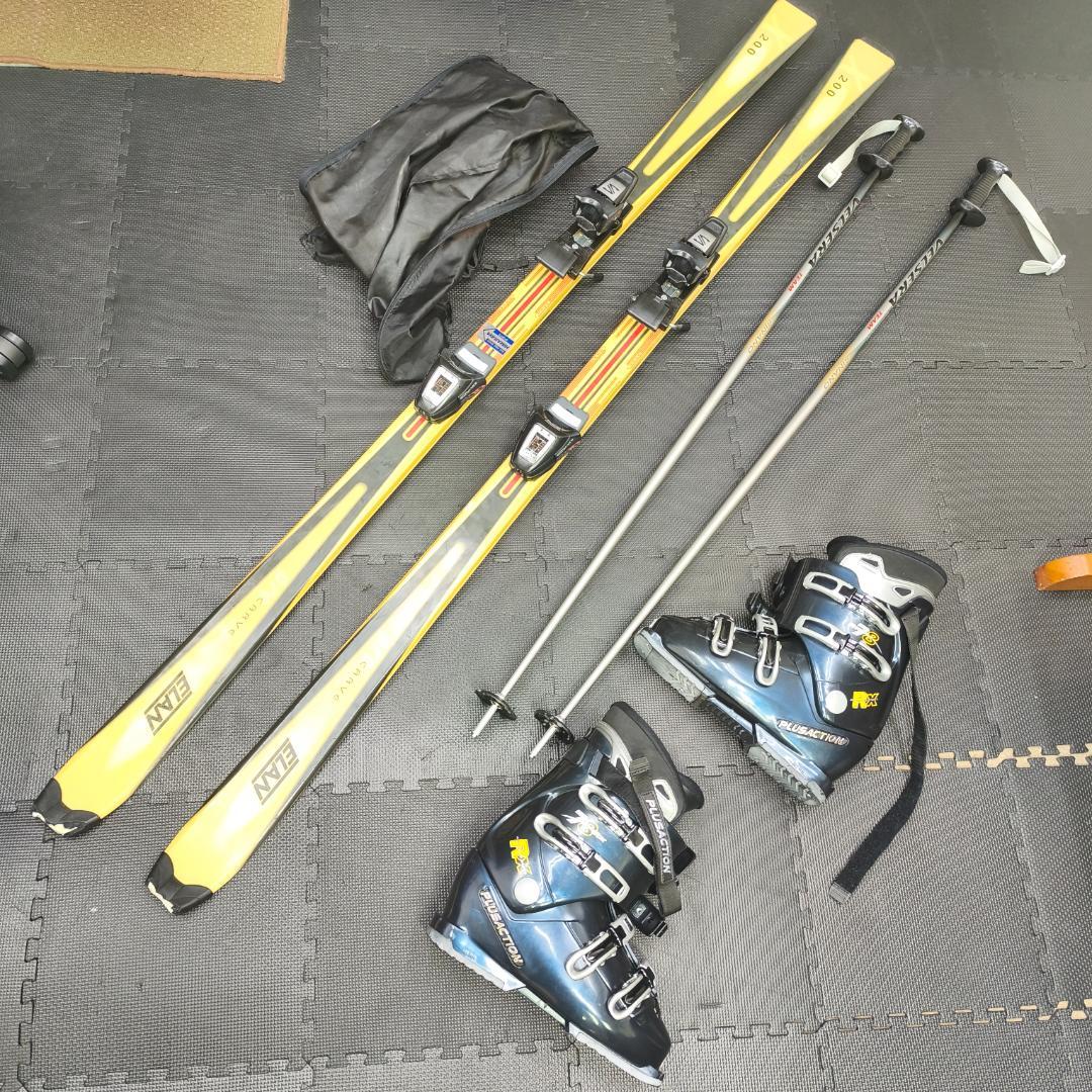 ELAN 170 スキー3点セット　板　ブーツ　26.5　ストック