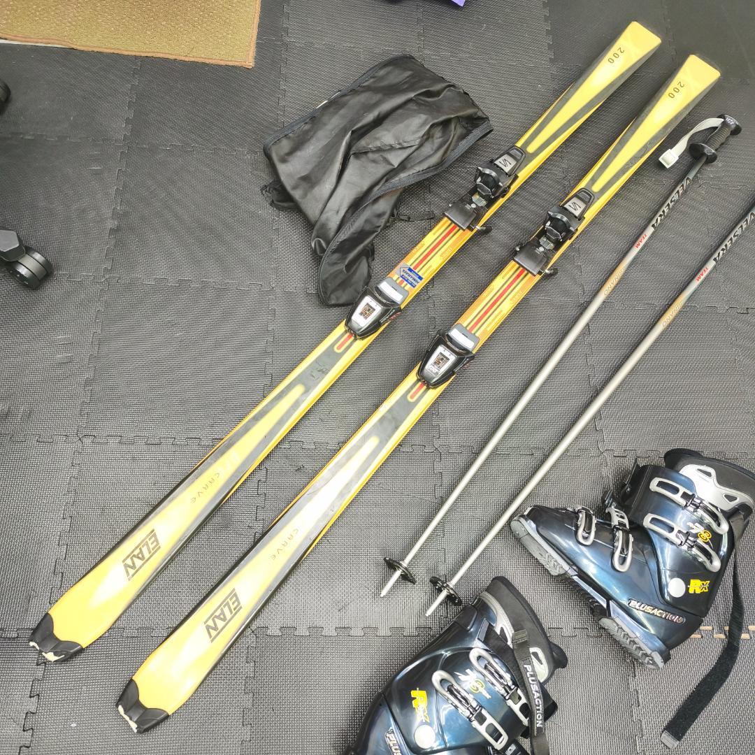 ELAN 170 スキー3点セット　板　ブーツ　26.5　ストック