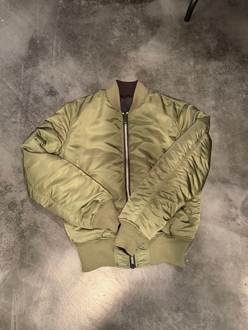 alpha ma-1 グリーン/ブラック