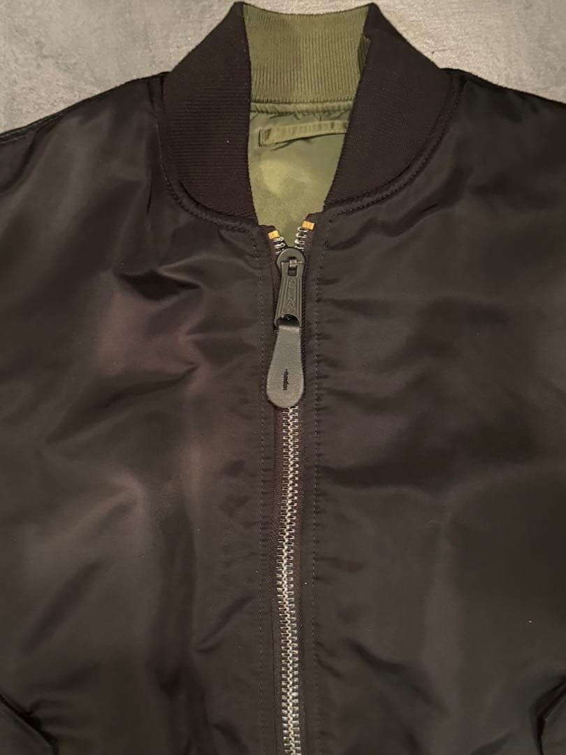 alpha ma-1 グリーン/ブラック