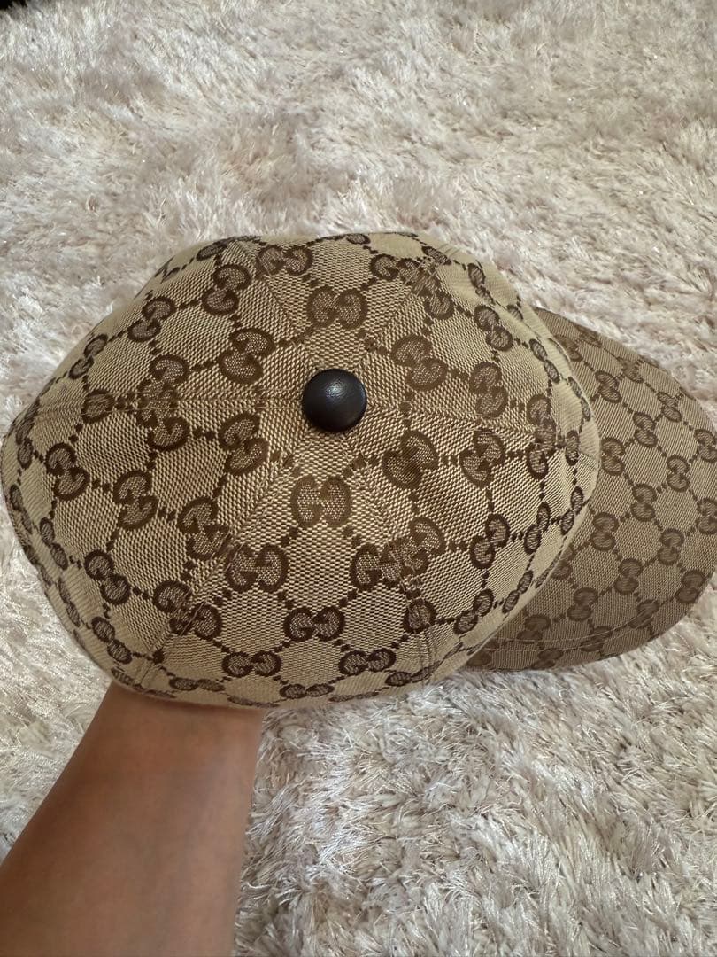 N*様 GUCCI ウェブ ストライプ付き GGキャンバス ベースボールキャップ