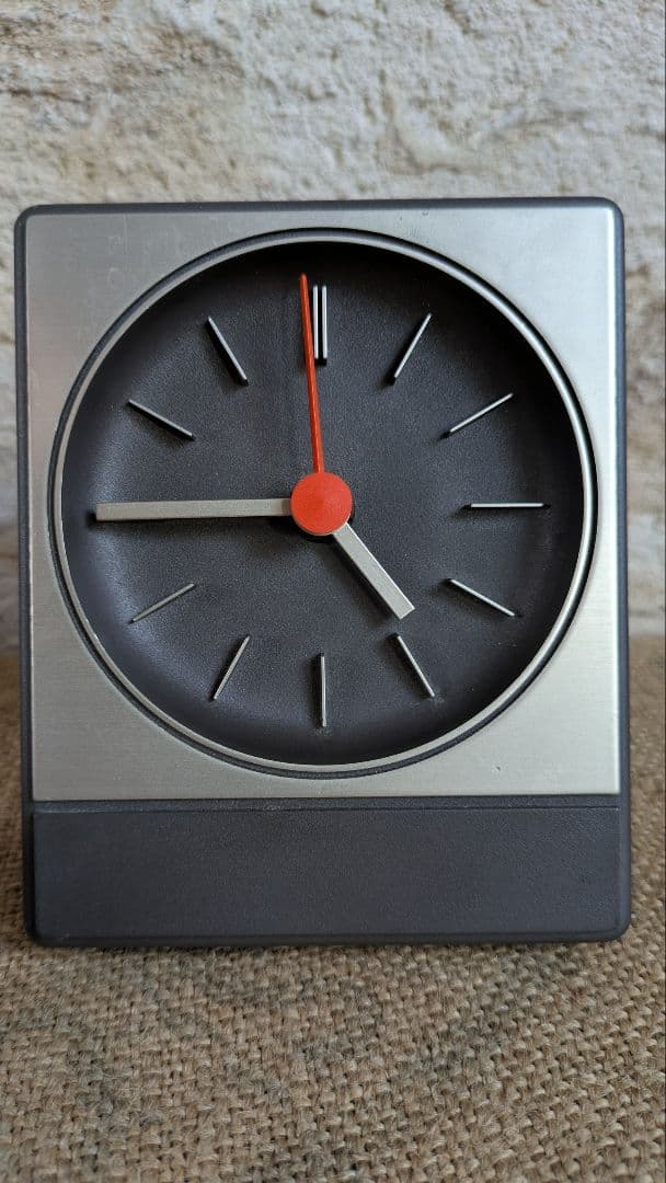 【レア】ビンテージ ドイツ製 卓上時計 動作確認済み 70年代 70's　箱あり