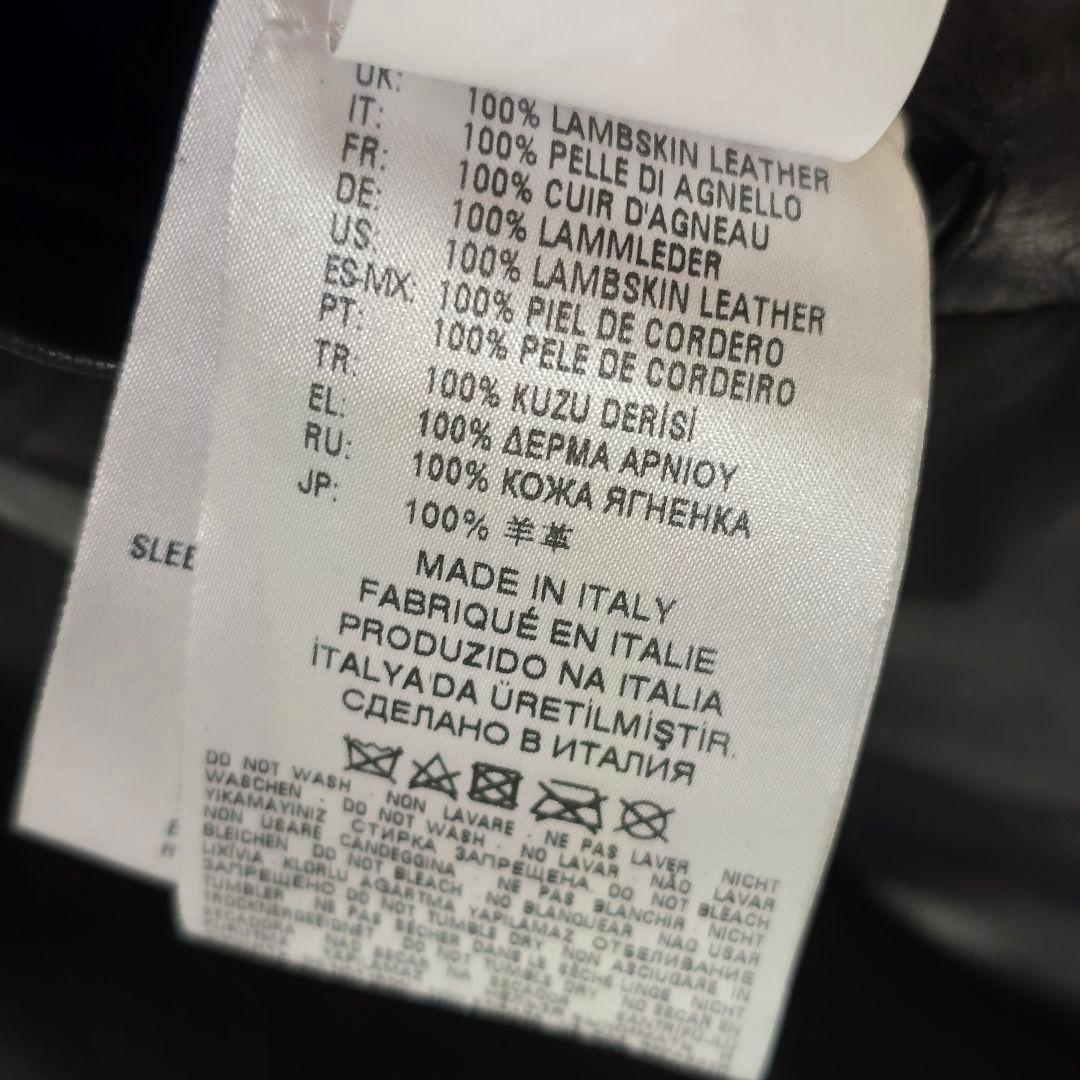 DIESEL BLACKGOLD シングルライダースジャケット ラムレザー 46