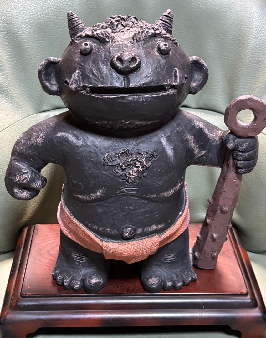 鬼　黒　セトクラフト　約34センチ　33￼ （赤、黒セット購入はお得です）