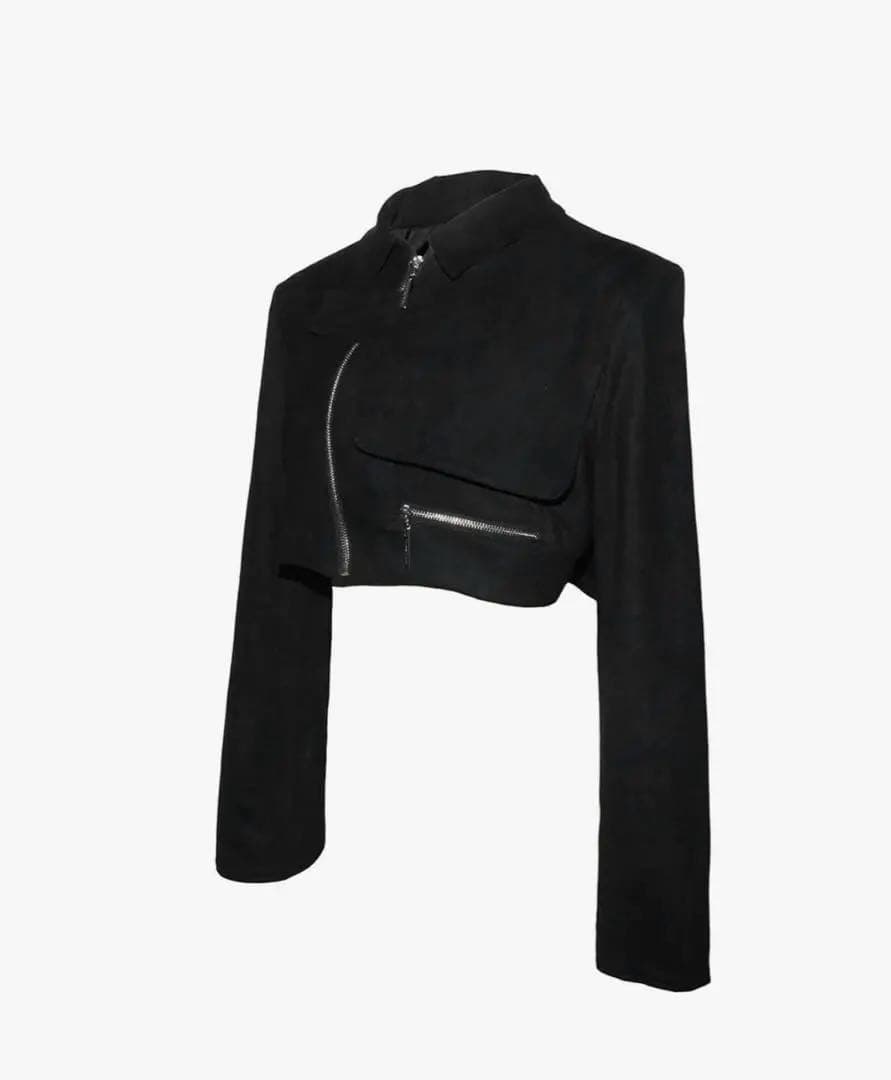 M　THEREDTHREAD S suede cutout jacket