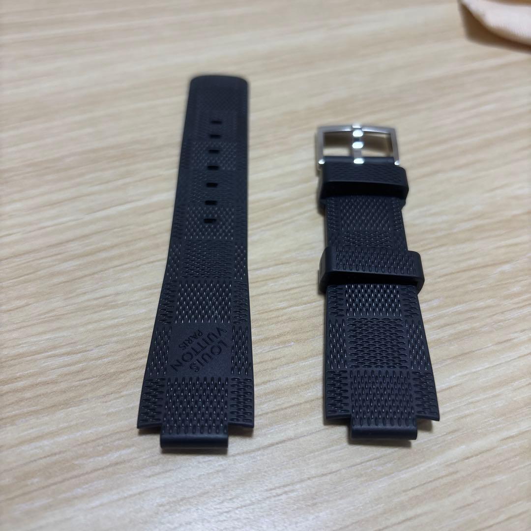 【美品】LOUIS VUITTON ラバーベルト 　ダミエ　ブラック