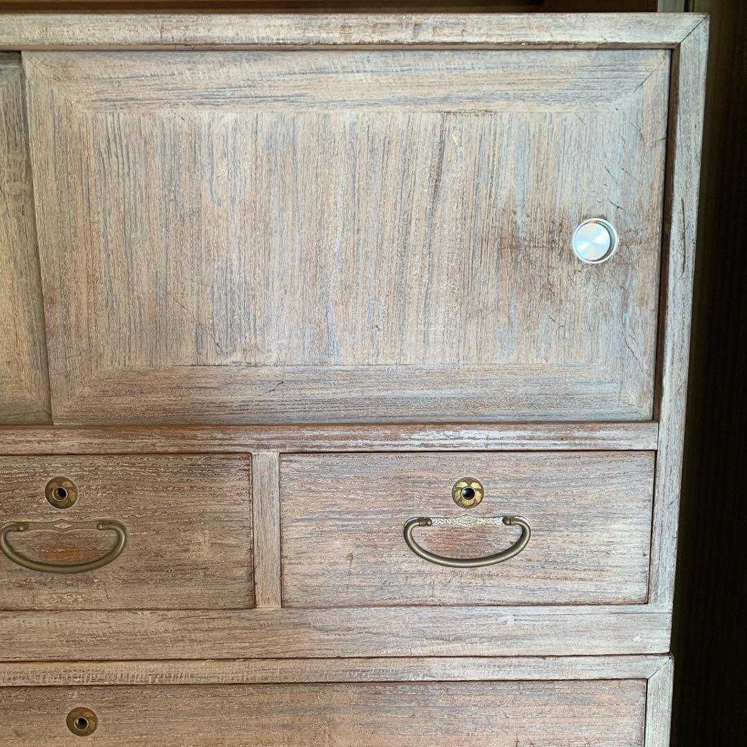 アンティーク家具　古道具　古家具　桐箪笥　総桐タンス　3分割