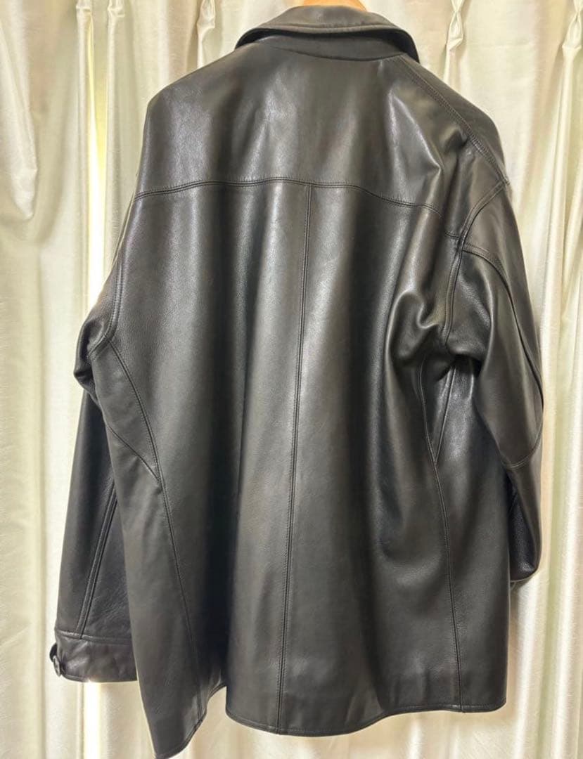 BEAMS ブラックレザー ジャケット M