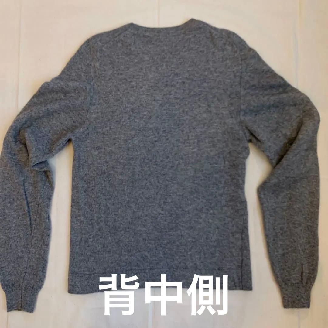 HERMESエルメス マルジェラ期クルーネックカシミヤグレー メランジニット