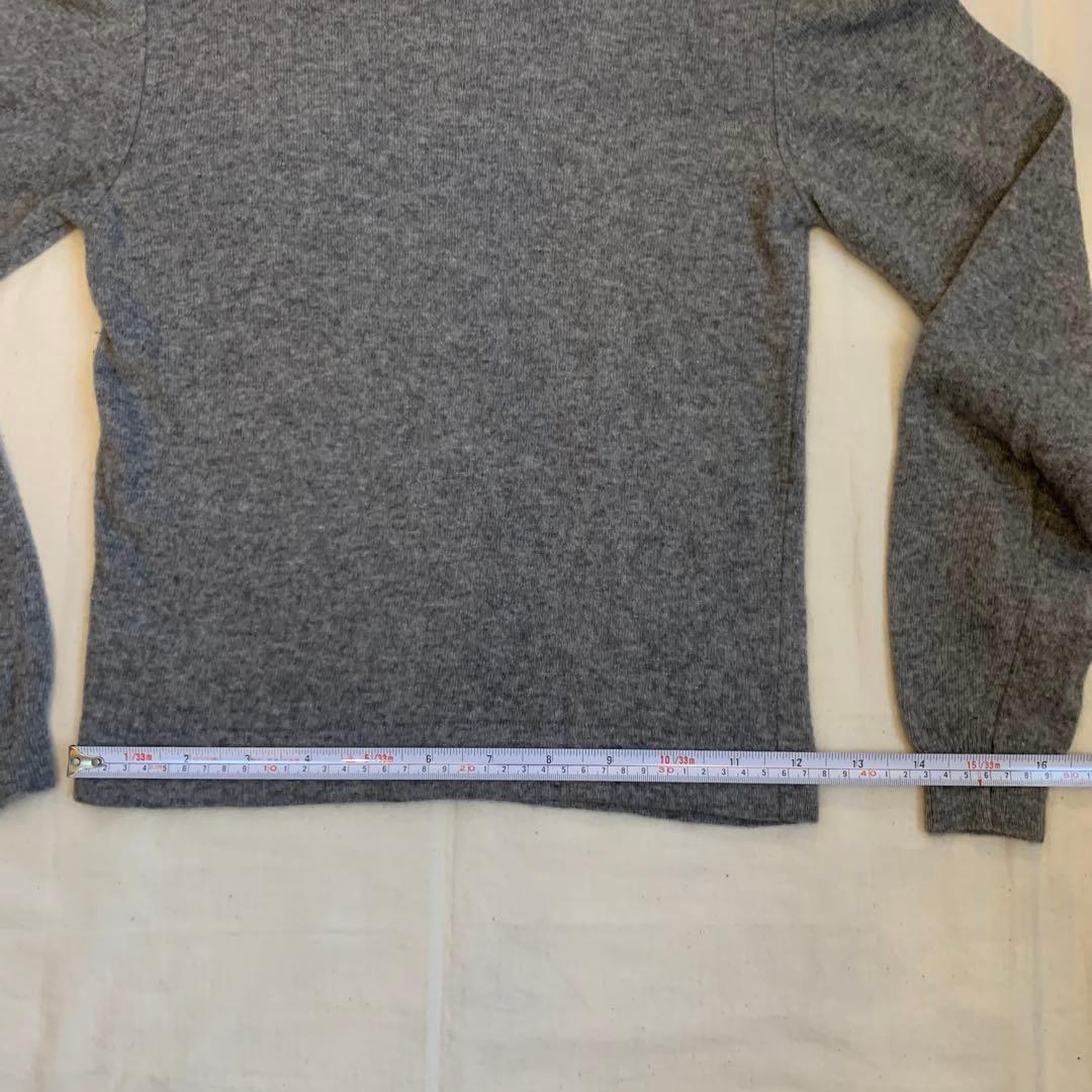 HERMESエルメス マルジェラ期クルーネックカシミヤグレー メランジニット