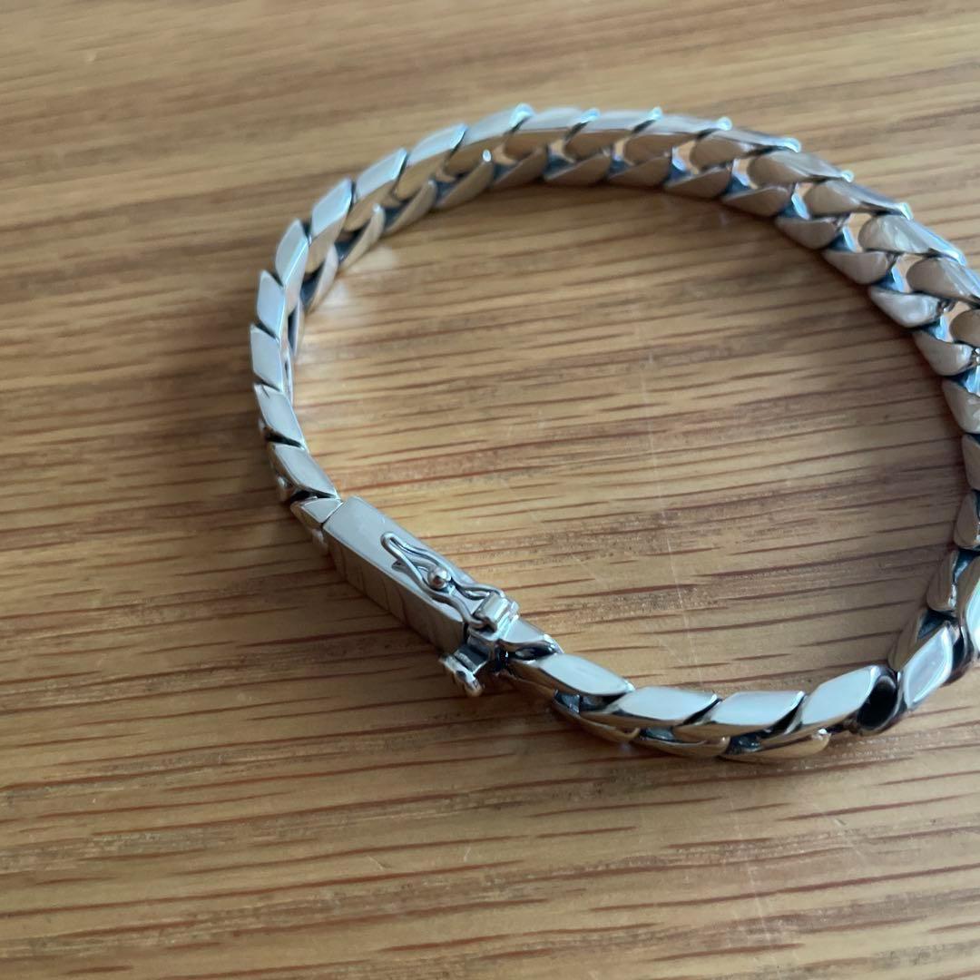 喜平チェーン シルバー925 ブレスレット10mm×20cm