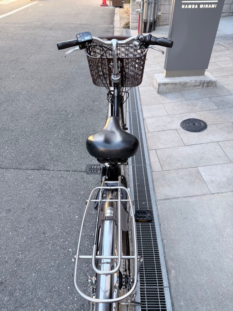 大阪府　Panasonic 電動アシスト自転車 ブラック　27インチ
