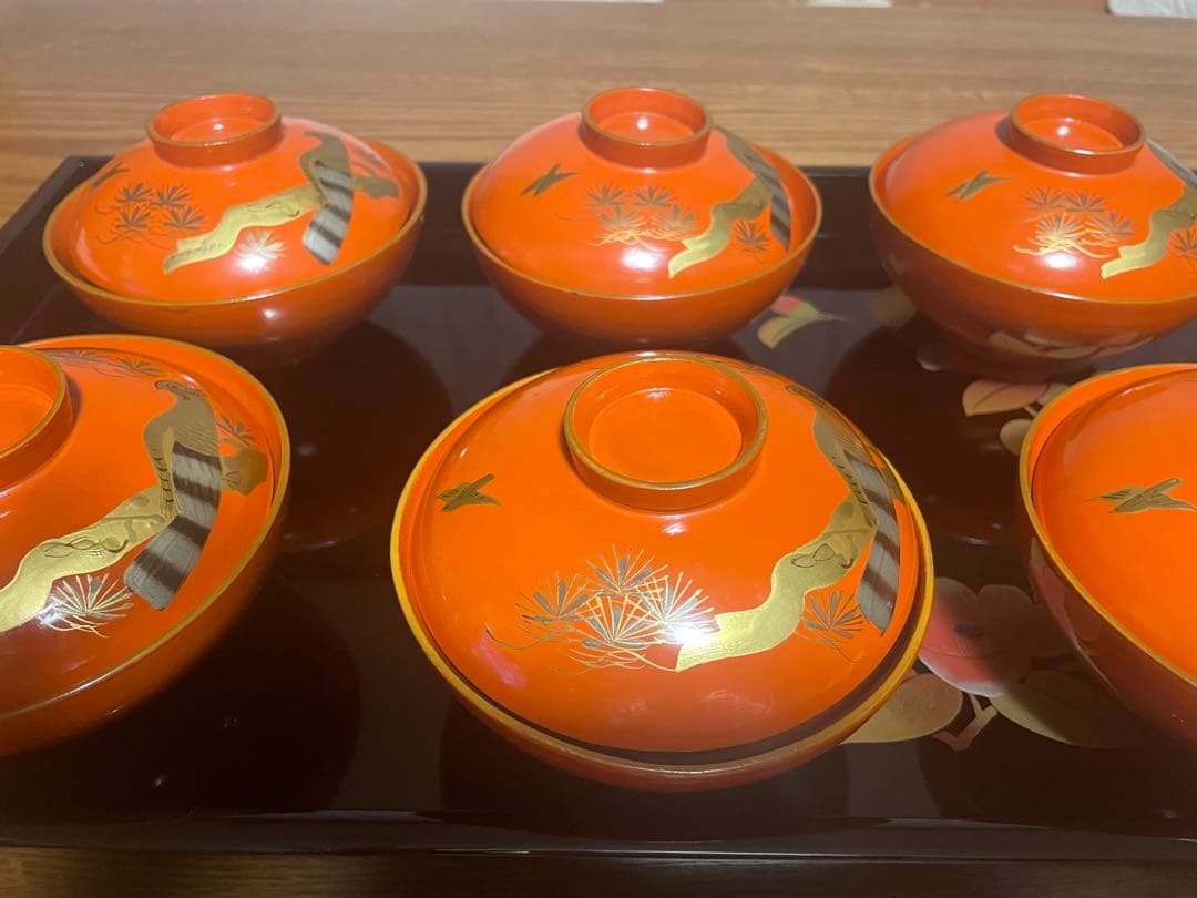 汁椀6個セット 100年以上前のもの 伝統品