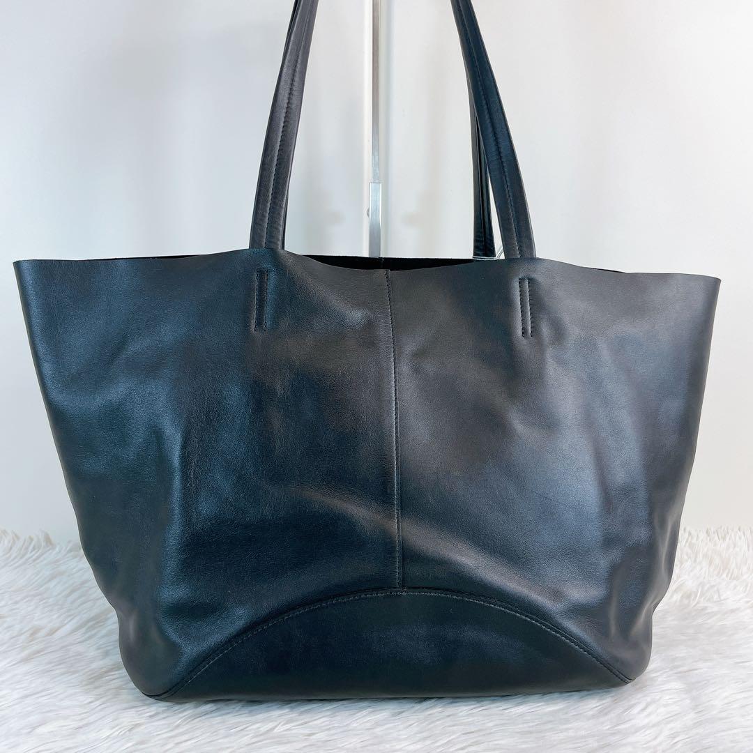 WAKO MANACO トートバッグ ミディアム　レザーバッグ　ブラック