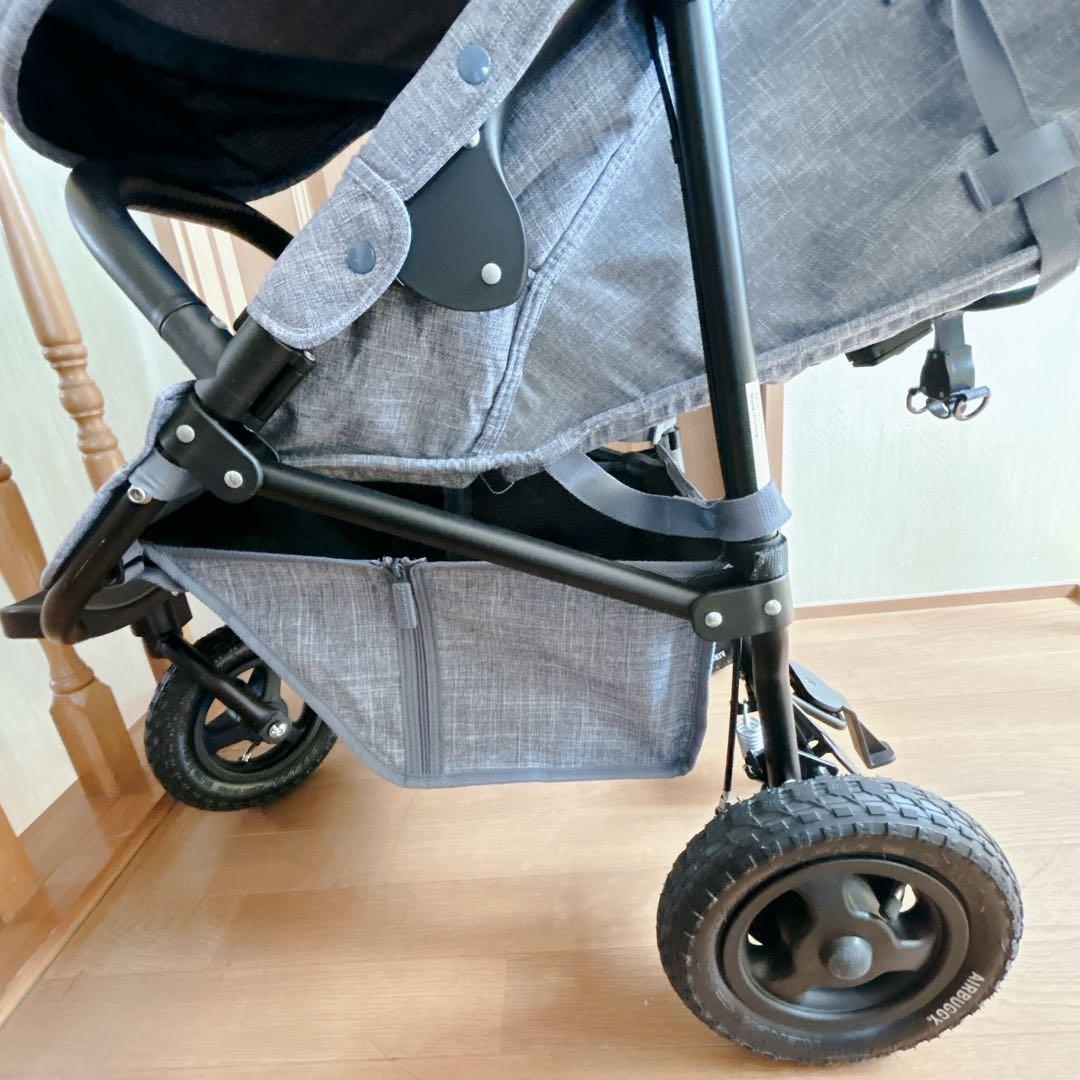 美品 エアバギー ココプレミア フロムバース メランジデニム air buggy