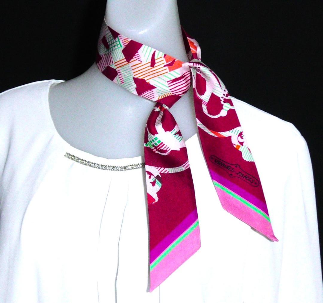 HERMES エルメス　スカーフ　ツイリー　D314