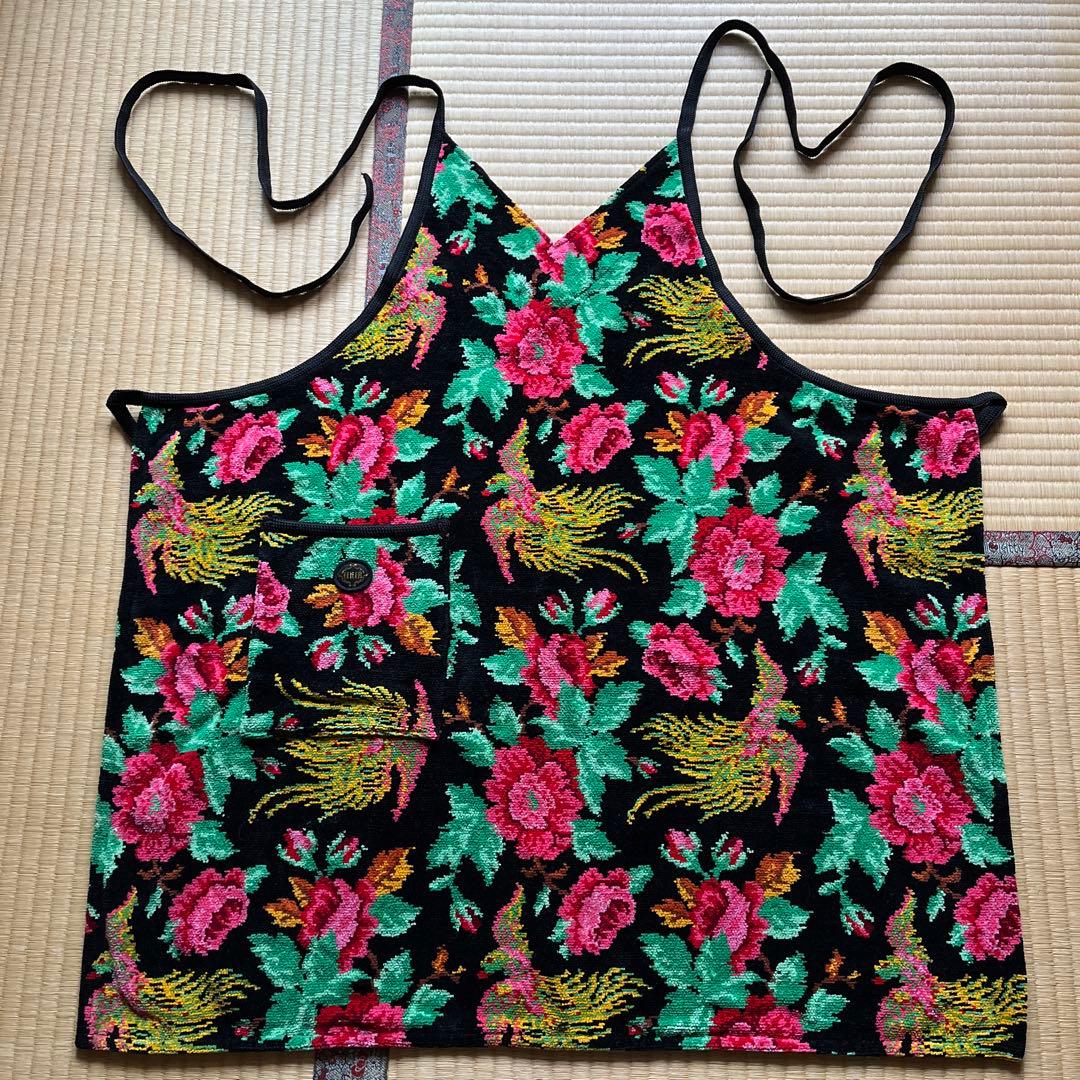 フェイラー　エプロン　鳳凰柄　花柄　FEILER　パラディス　ドレスエプロン