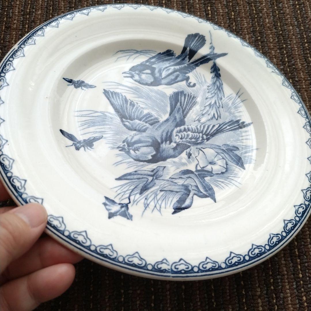 【1920−30年】クレールフォンテーヌ　夏ETE　デザート皿　２枚セット