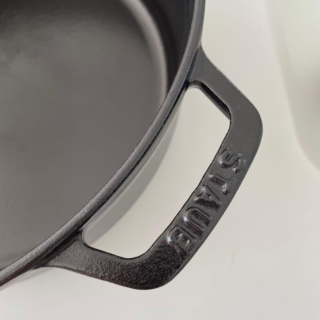 STAUB ストウブ鍋　シャロー26 黒