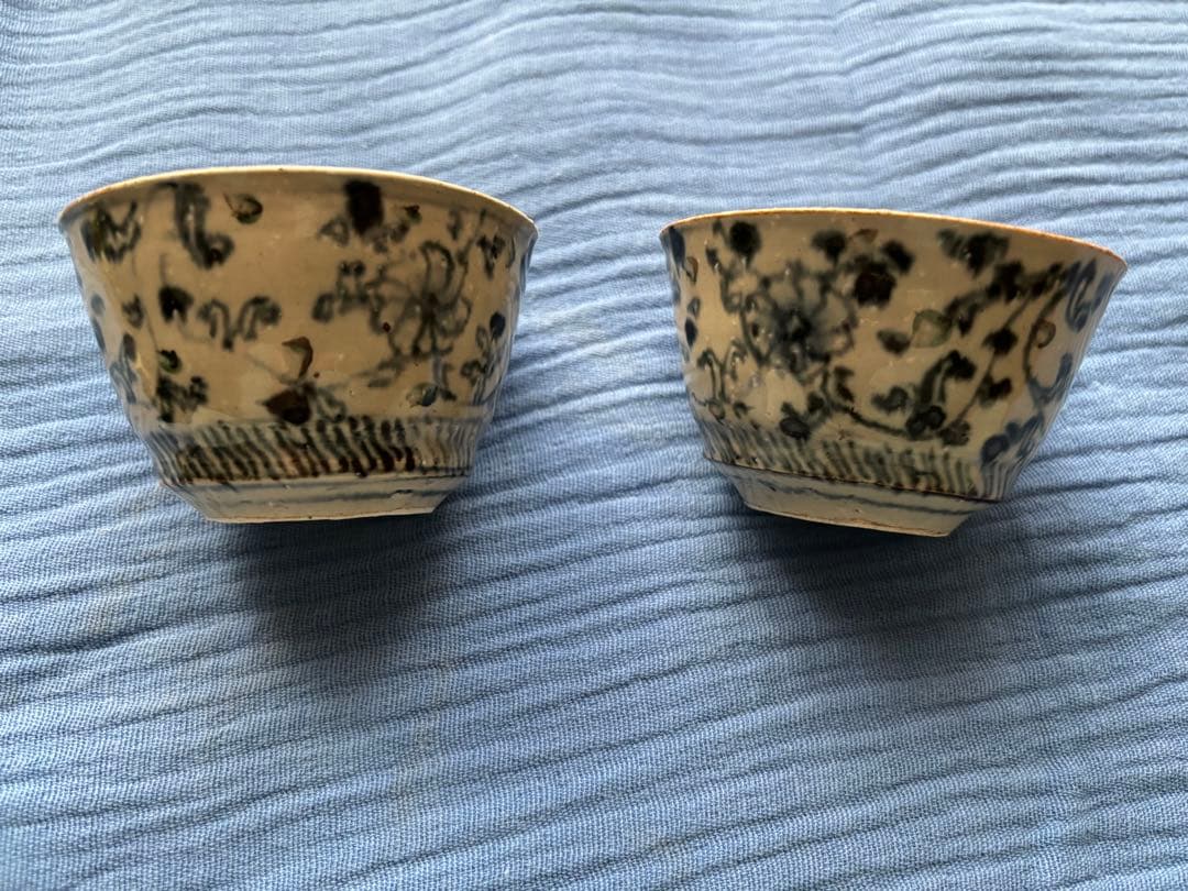 岡さつきさん　お猪口　フリーカップ　茶杯　2個セット