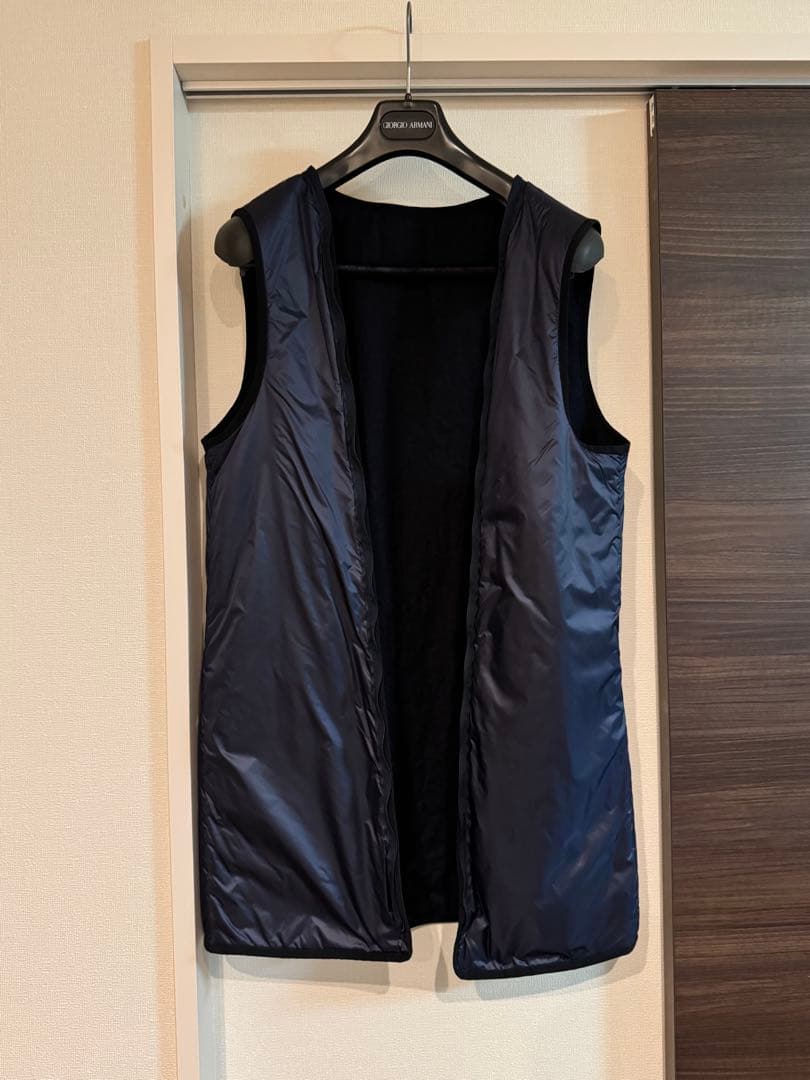 美品！GIORGIO ARMANI脱着ライナー濃紺トレンチコート46