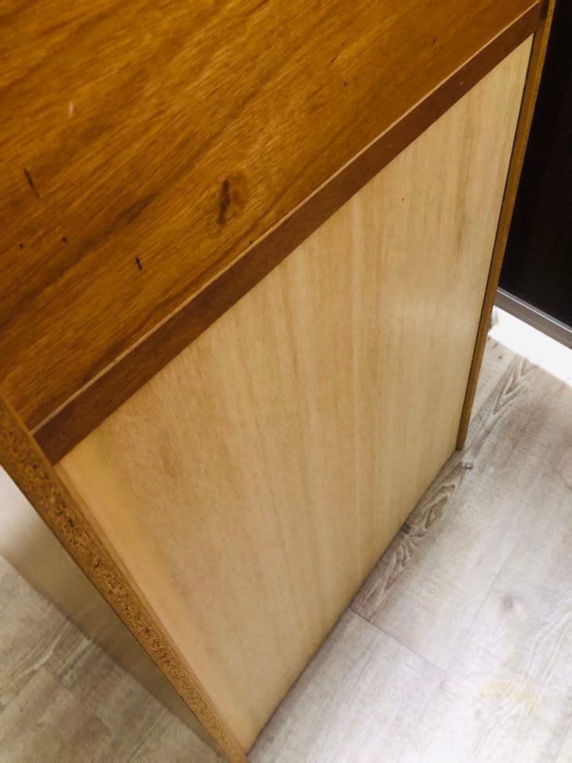 カントリー　ライティングビューロー　木製チェスト ハート型取っ手 5段