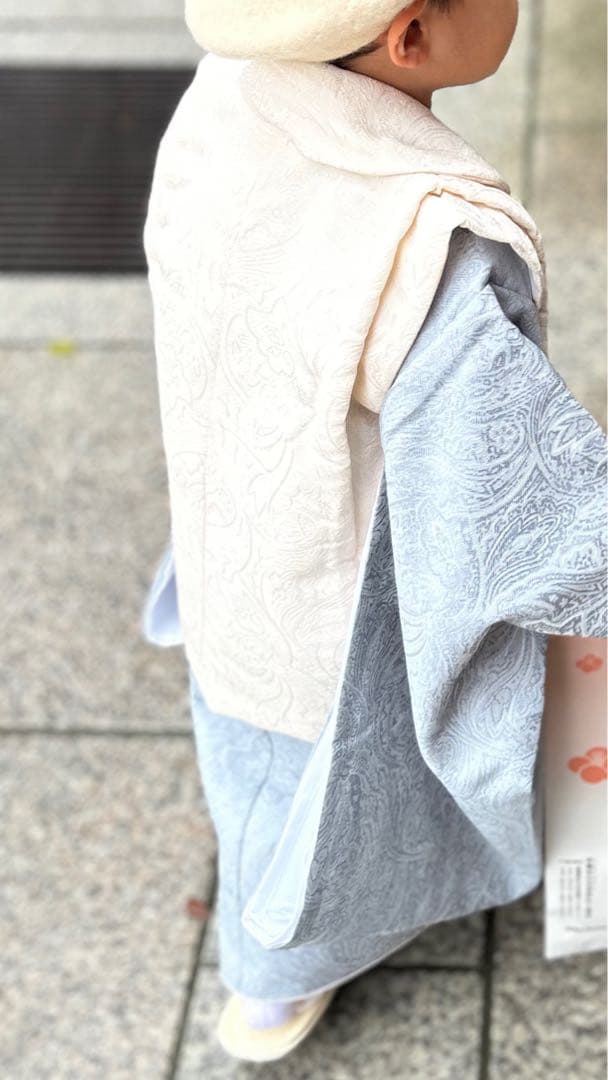 3歳 男の子 七五三セット utatane 88cm-105cm前後　ペイズリー