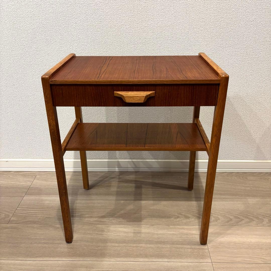 【価格交渉可】北欧家具　サイドテーブル・チェスト　ビンテージ　チーク　デンマーク
