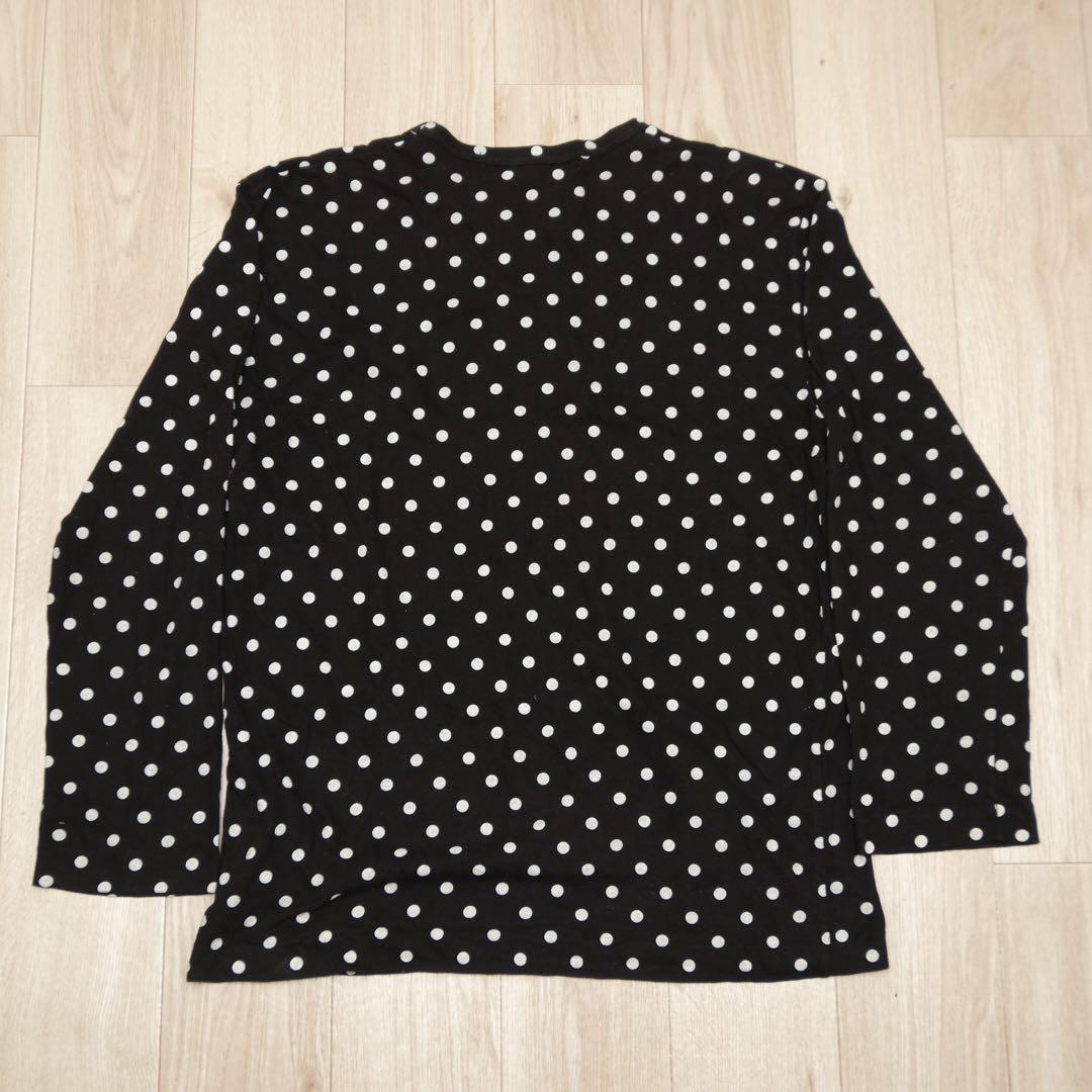 【PLAY COMME des GARÇONS】ドット柄 長袖カットソー XL