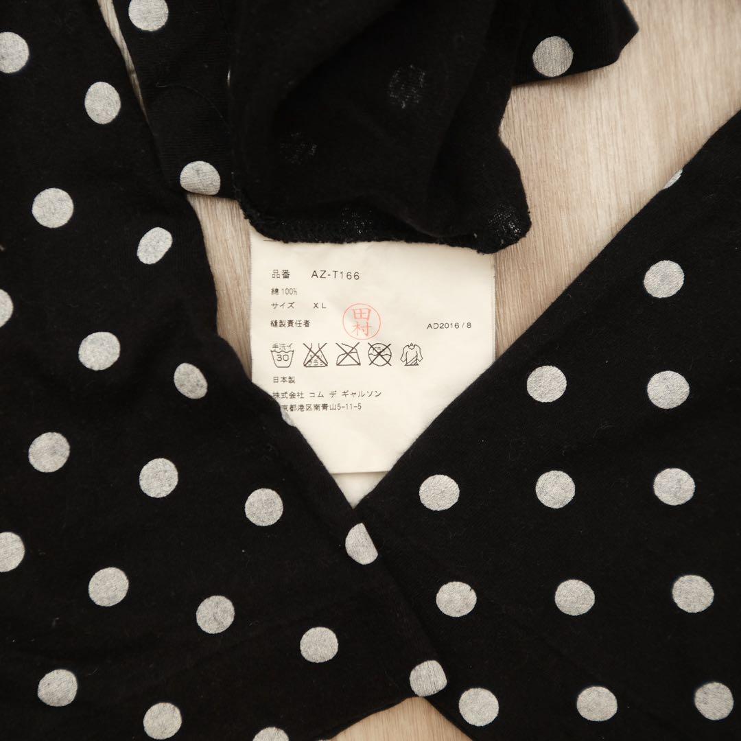 【PLAY COMME des GARÇONS】ドット柄 長袖カットソー XL