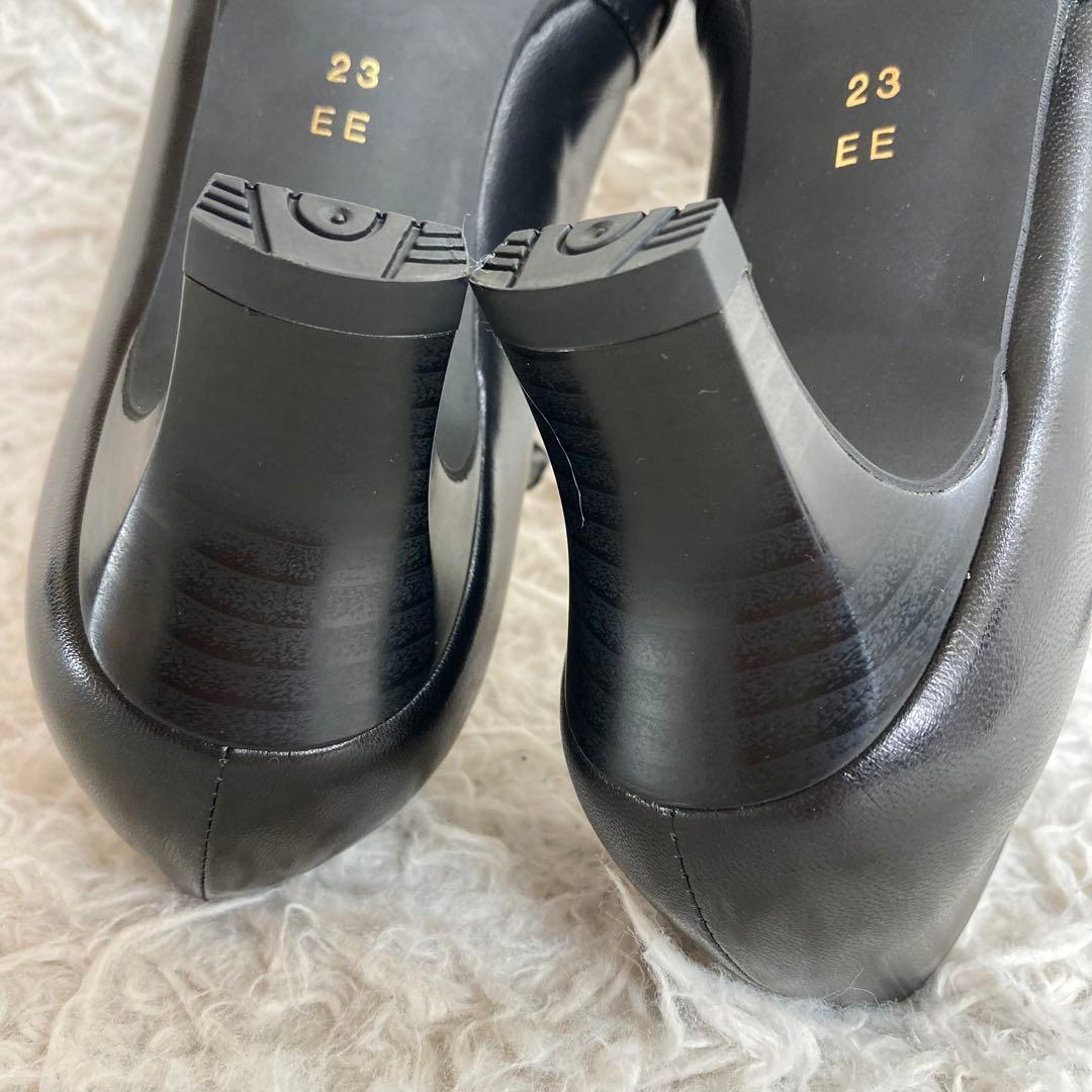 未使用品 pedala ペダラ ストラップ パンプス 23.0 EE 本革