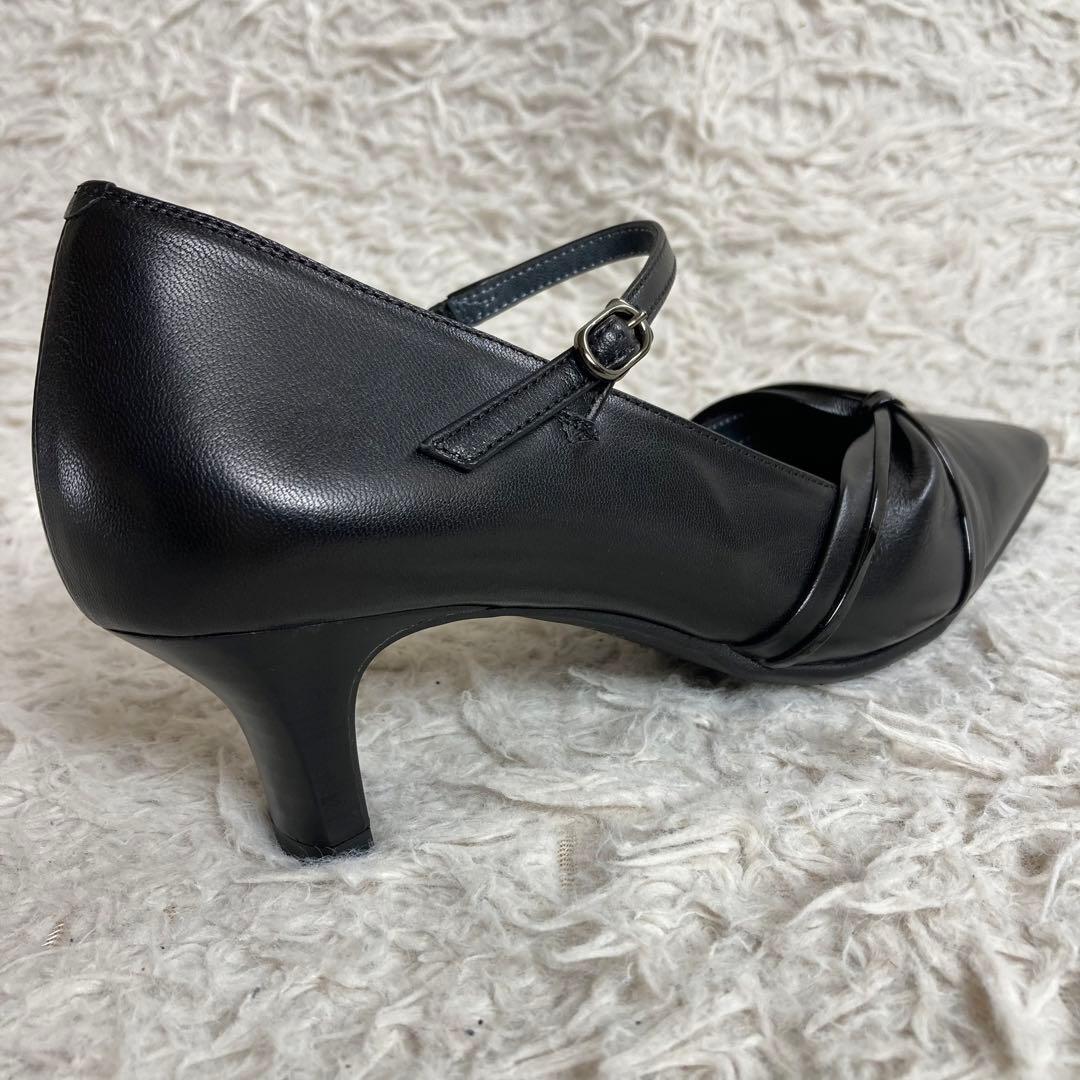 未使用品 pedala ペダラ ストラップ パンプス 23.0 EE 本革