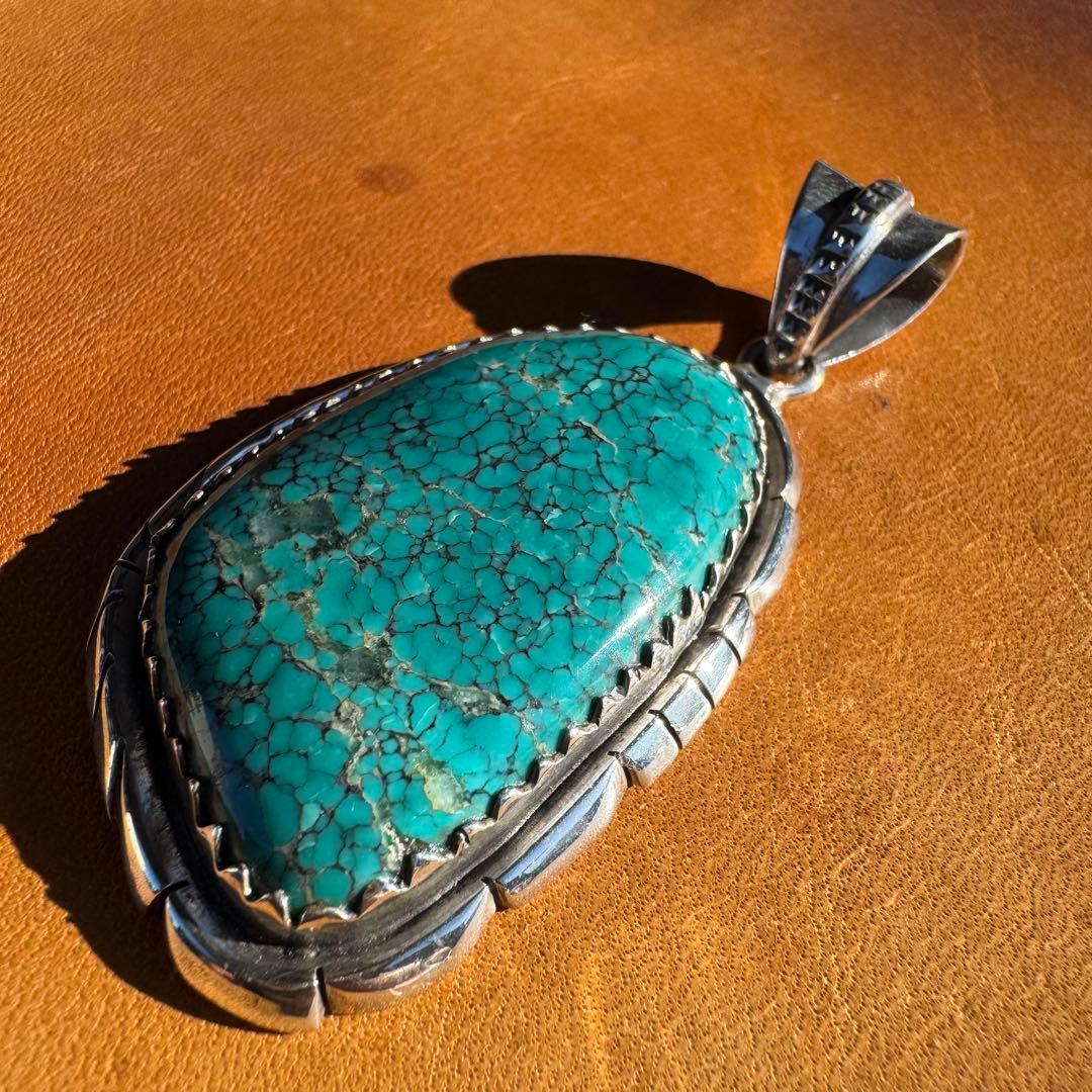 【80年代 巨大 ターコイズマウンテン】ネックレストップ