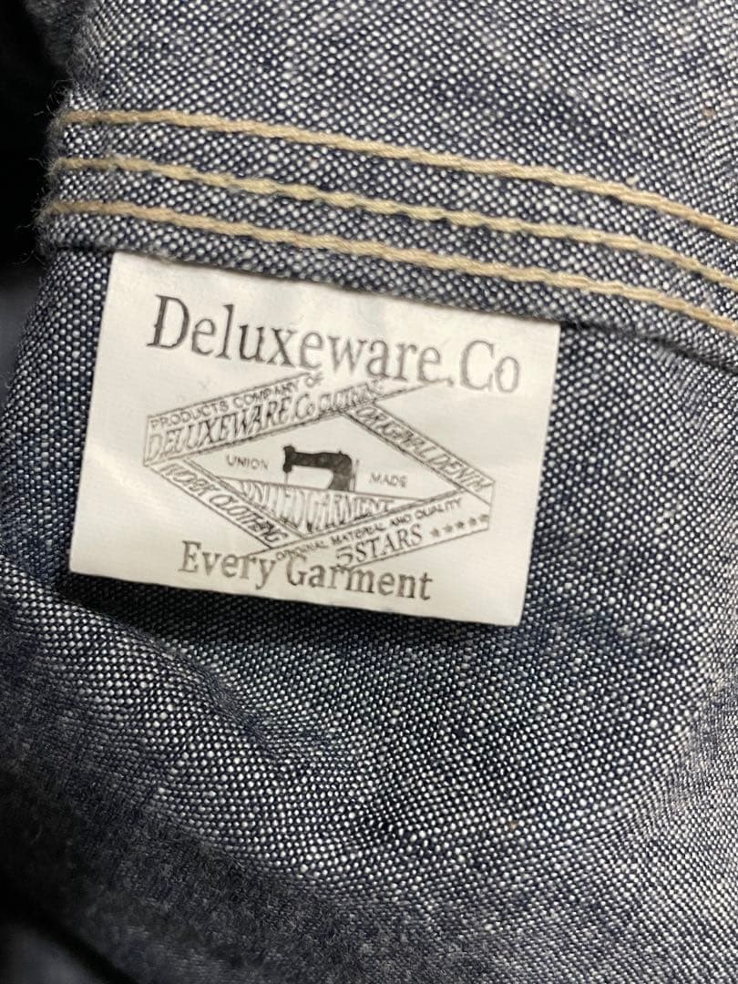 デラックスウエア シャンブレー 10oz ジップ　ジャケット　短丈