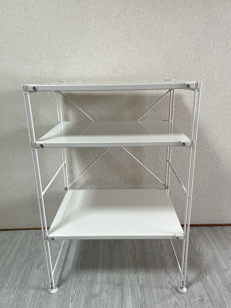 無印良品　スチールユニットシェルフ　小　ライトグレー