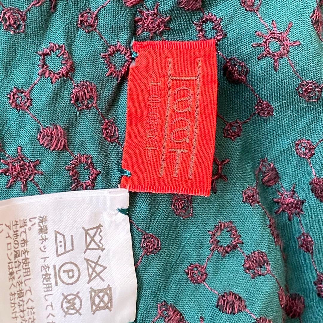 【美品】ハート　イッセイミヤケ　ポンチョ　シャツブラウス　刺繍　変形　17AW