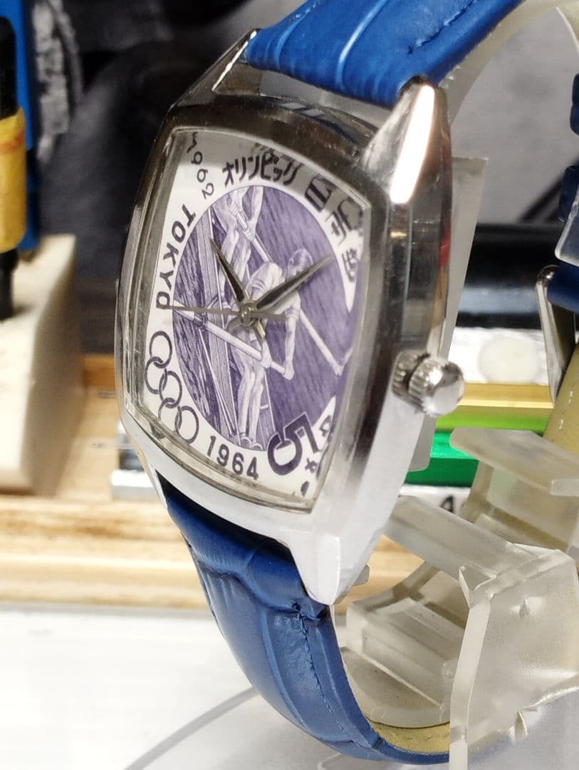 【昭和国産腕時計】シチズン　キングローター23石 自動巻き　角型　文字版変更