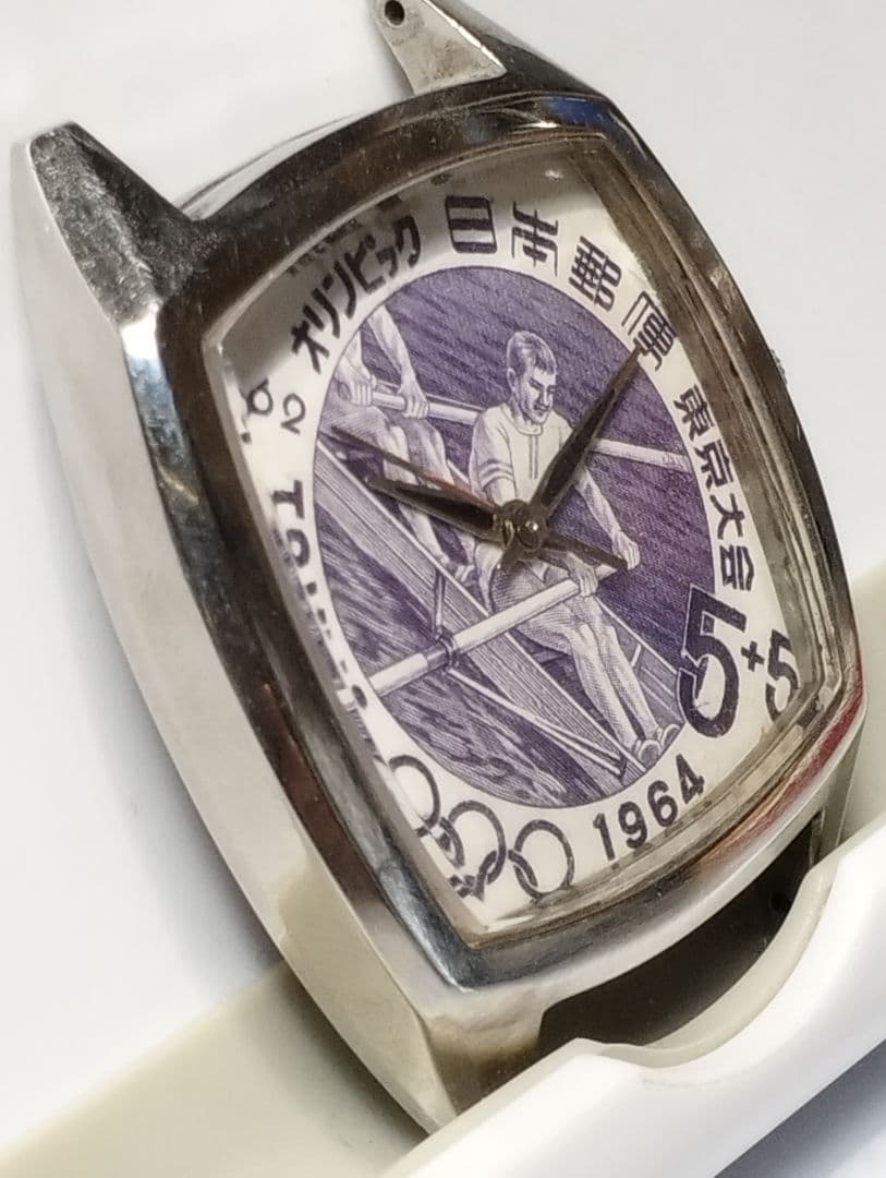 【昭和国産腕時計】シチズン　キングローター23石 自動巻き　角型　文字版変更