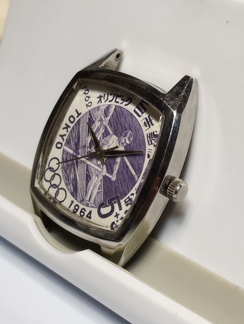 【昭和国産腕時計】シチズン　キングローター23石 自動巻き　角型　文字版変更