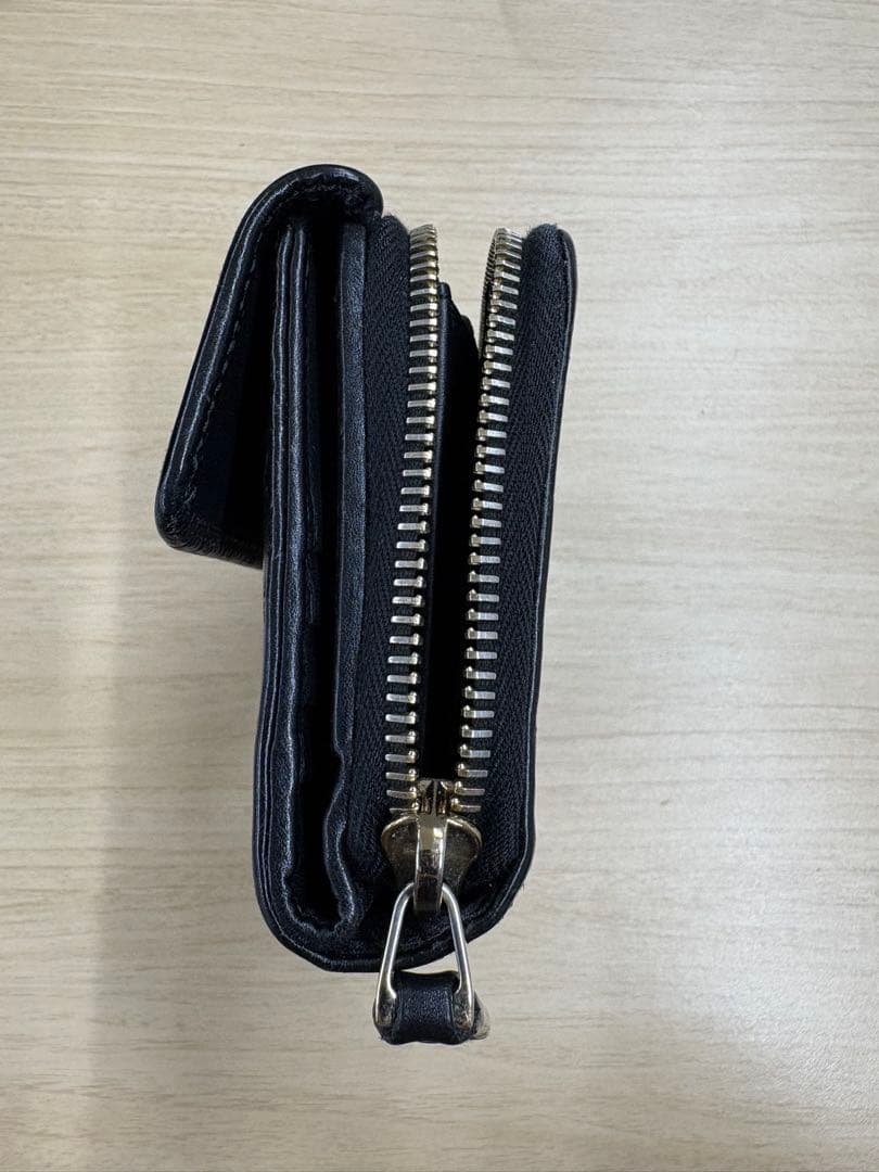 GUCCI レザー長財布 GGパターン 黒
